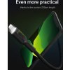 kabel przewod green cell gc ray usb lightning 200cm z bialym podswietleniem led szybkie ladowanie apple 24a