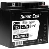 green cell agm vrla 12v 22ah bezobslugowy akumulator do lodzi skutera zabawki wozka