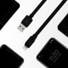 gcmatte lightning flat cable 25 cm with fast charging apple 24a