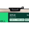 bateria nyfjh 6c 0nyfjh 0ry3f9 0vrx0j do laptopow dell precision 15 7530 7540 7740