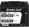 green cell agm vrla 12v 20ah bezobslugowy akumulator do kosiarki skutera lodzi wozka inwalidzkiego 2