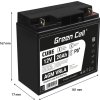 green cell agm vrla 12v 20ah bezobslugowy akumulator do kosiarki skutera lodzi wozka inwalidzkiego 1