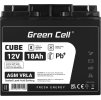 green cell agm vrla 12v 18ah bezobslugowy akumulator do kosiarki skutera lodzi wozka inwalidzkiego 2