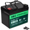 green cell cube agm vrla ip54 12v 33ah maintenance free battery for lawnmowers scooters boats and wheelchairs