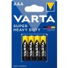 4 x bateria cynkowo weglowa varta r03 aaa superlife super heavy duty blister