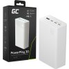 greencell powerplay 30 white power bank with a capacity of 30000mah 225w 4 ports