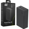 greencell powerplay 30 black powerbank with 30000mah 225w 4 ports