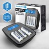 ladowarka akumulatorkow usb c ni mh profesjonalna everactive nc 1000m v2 9