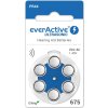 6 x baterie do aparatow sluchowych everactive ultrasonic 675
