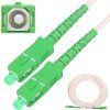 Extralink SC/APC-SC/APC | Patchcord | LSOH, Jednomodový, Simplex, G.657A2, 3mm, 10m, Bíly