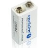 akumulatorek everactive 6f22 9v li ion 550 mah z usb typ c 6