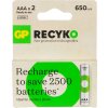 2 x akumulatorki aaa r03 ni mh gp recyko 650mah