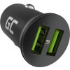 green cell autoladegeraet 36w gc powerride nano36 mit 2x usb a ultra charge schnellladung