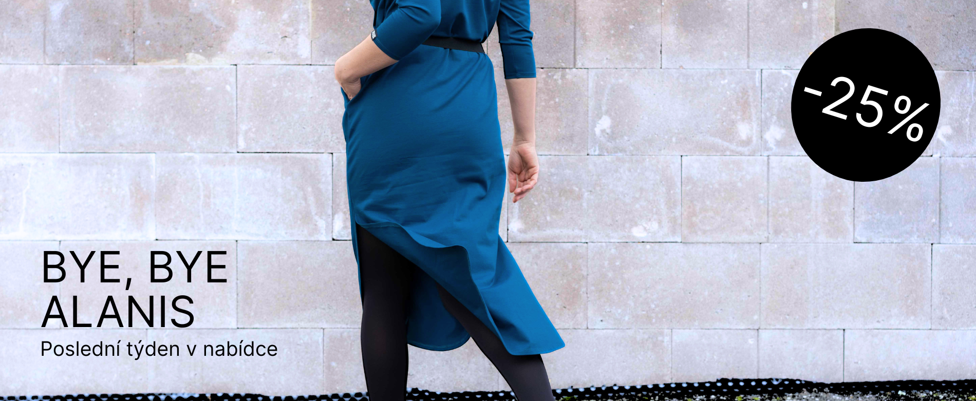 Sleva 25% na šaty Alanis a konec prodeje