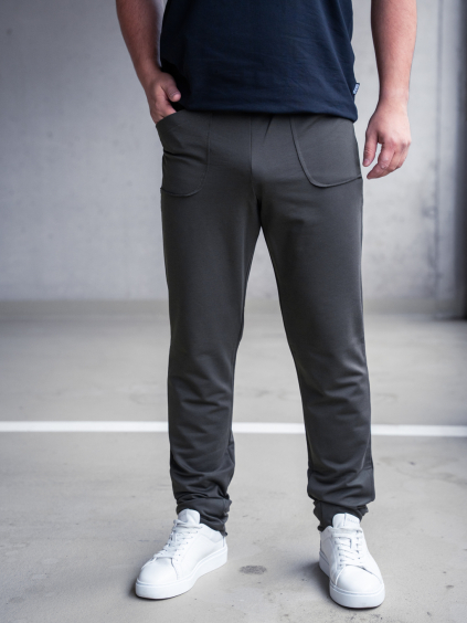 Teplákové kalhoty WEEKEND myší šedá