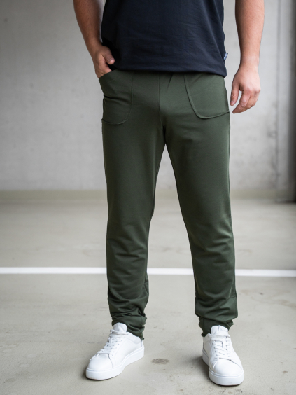 Teplákové kalhoty WEEKEND khaki