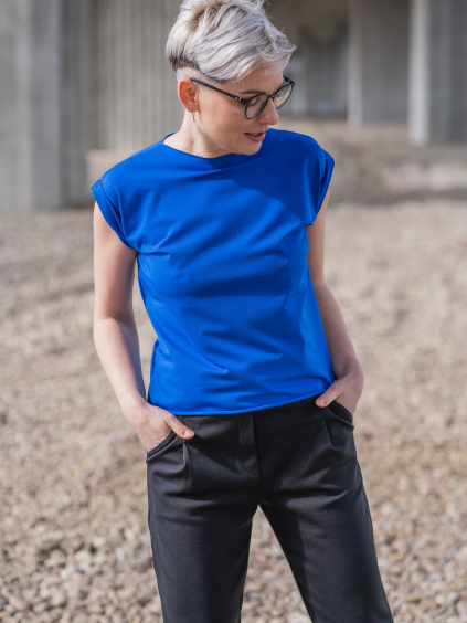 Crop top LANA královská modrá