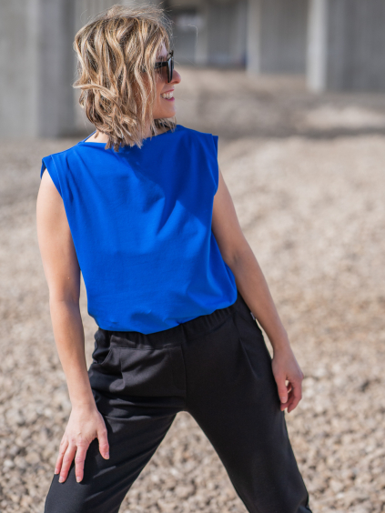 Top MADONNA královsky modrá celkový pohled