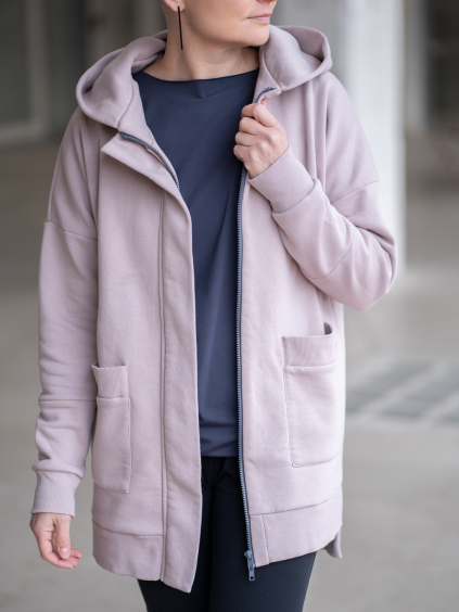 Mikina DOLORES písková pohled zepředu