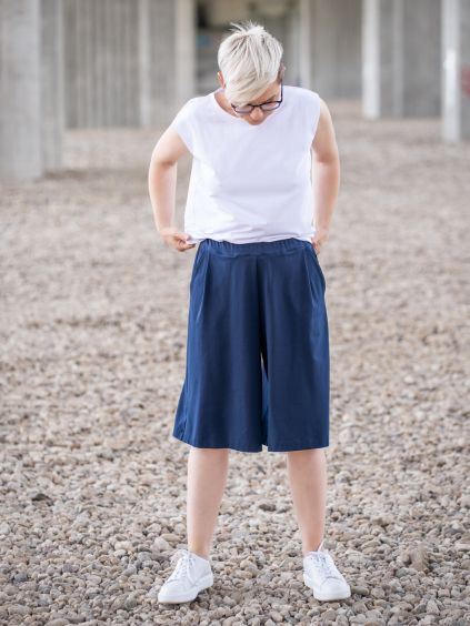 JAGGER - NAVY  Baggy šortky