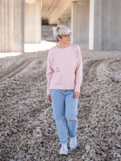 Lehká mikina TAYLOR pudrová