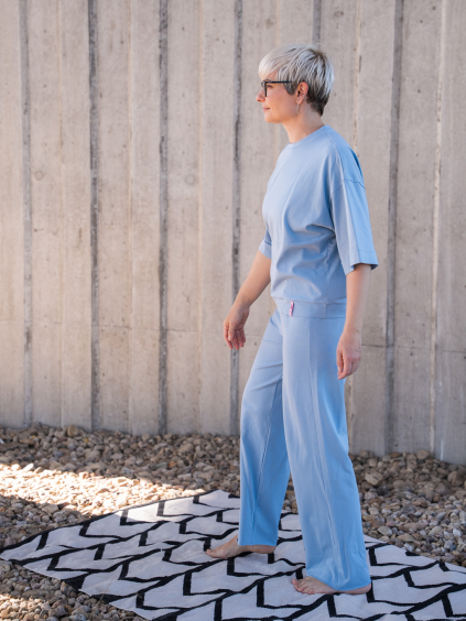 Pyžamový set NIRVANA No. 2 modrošedá