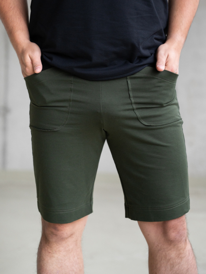 Pánské teplákové kraťasy CRANBERRIES khaki