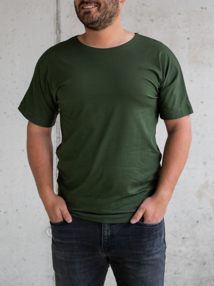 Triko DRAGON s krátkým rukávem khaki