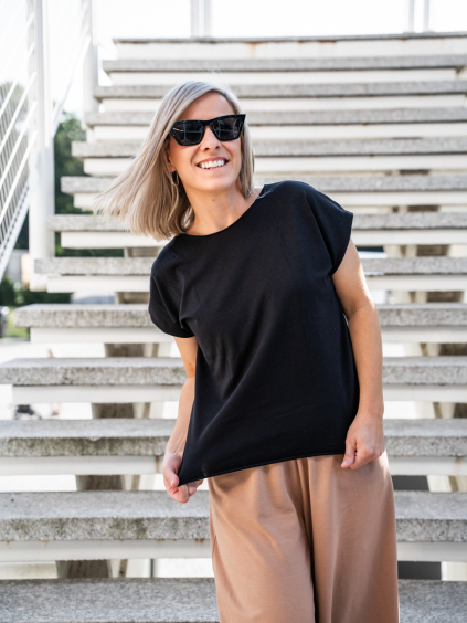 Basic triko JUSTIN černá