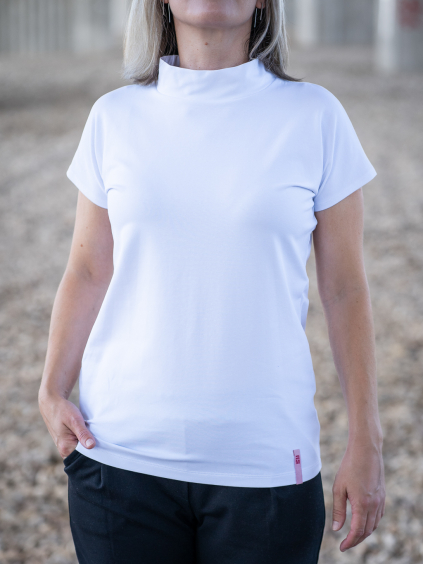 Rolák ROLLING bílý krátký rukáv