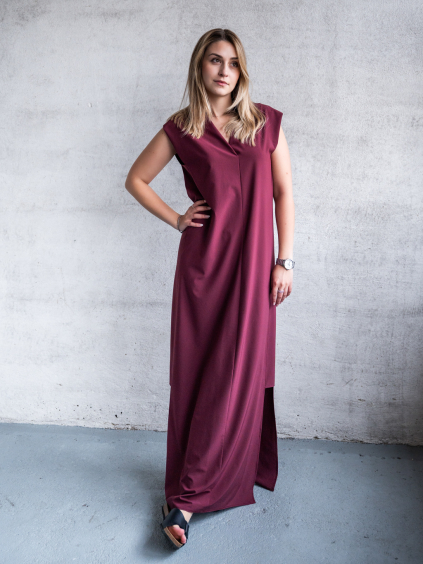 Maxi šaty GWEN bordó