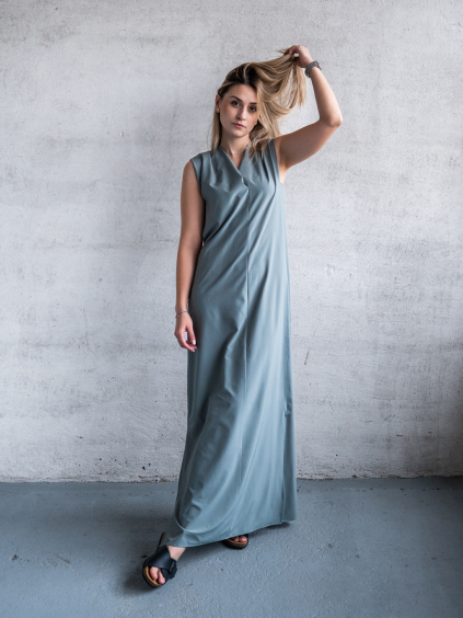 Maxi šaty GWEN šalvějová