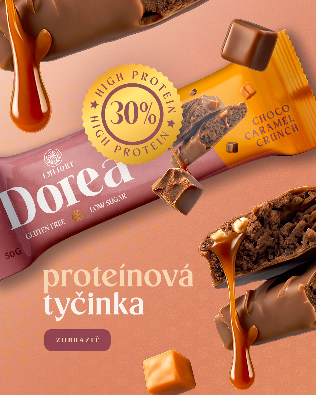 EMFIORE Dorea – proteínová tyčinka pre aktívne ženy