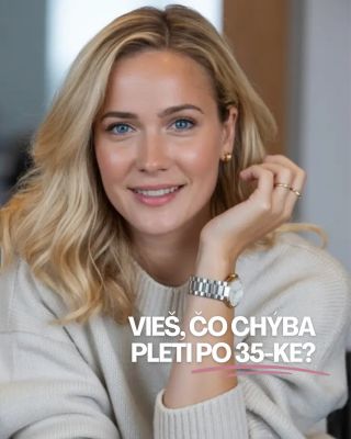 Všimla si si, že tvoja pleť po tridsaťpäťke stráca predošlý "bounce" a unavený vzhľad pretrváva dlhšie? Je to úplne...