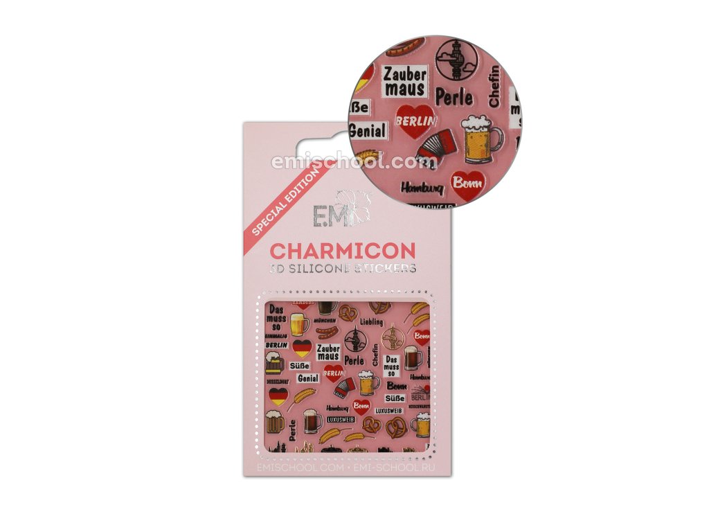 Charmicon 3D Silicone Stickers Germany 1 - samolepka