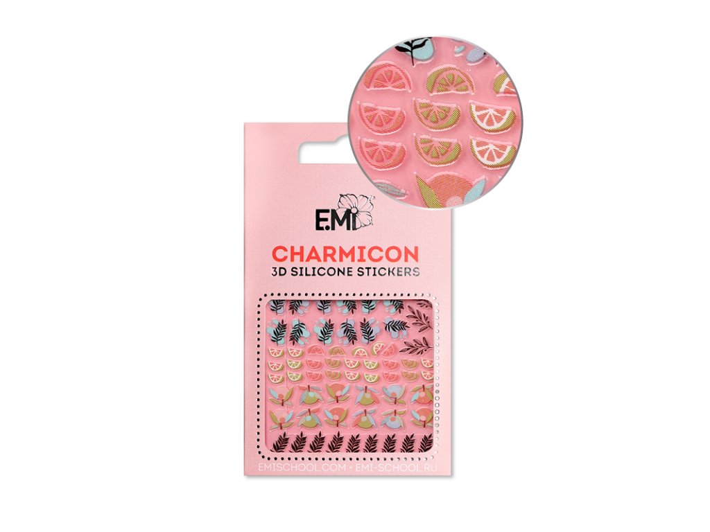 Charmicon 3D Silicone Stickers #127 Leaves & Fruits