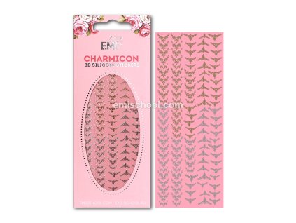 Charmicon 3D Silicone Stickers Lunula #17 Gold/Silver