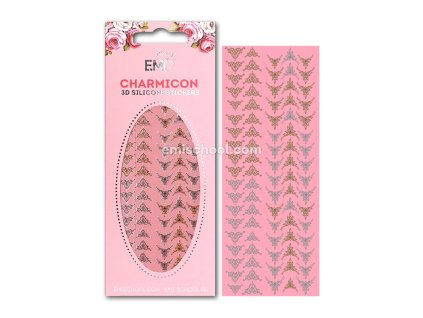 Charmicon 3D Silicone Stickers Lunula #21 Gold/Silver