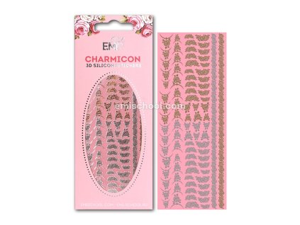 Charmicon 3D Silicone Stickers Lunula MIX #23 Gold/Silver