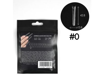Express Manicure Nail Tips Coffin 0 (1)