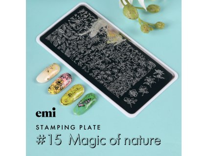 Stamping plate #15 Magic of nature Insta