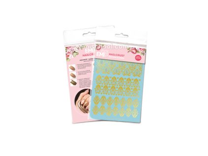NAILCRUST šablony-slidery Gold #20