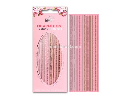 Charmicon 3D Silicone Stickers Chain #1 Gold/Silver