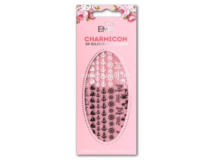 Charmicon 3D Silicone Stickers #50 Cruise Black/White