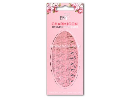 Charmicon 3D Silicone Stickers #43 Berries Gold/Silver