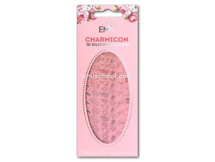 Charmicon 3D Silicone Stickers #45 Tropical Fruits Gold/Silver