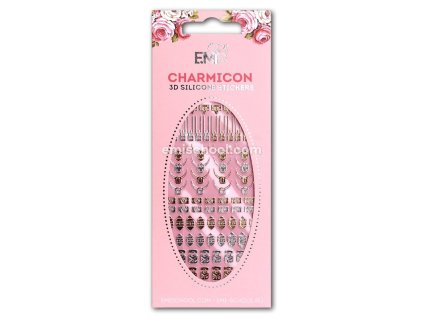 Charmicon 3D Silicone Stickers Locks Gold/Silver
