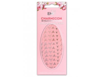 Charmicon 3D Silicone Stickers Lunula #2 Gold/Silver