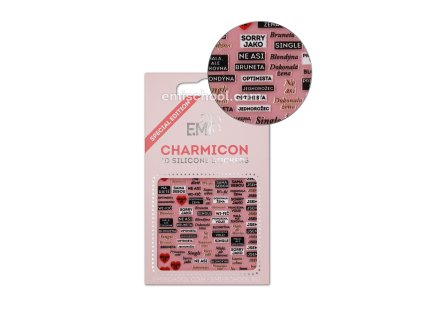 Charmicon 3D Silicone Stickers Czech 1 - samolepka