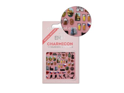 Charmicon 3D Silicone Stickers Czech 2